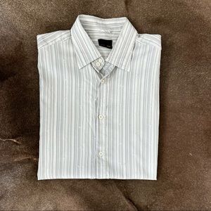 VTG Fendi Striped Button front Men's Dress Shirt Slvlss